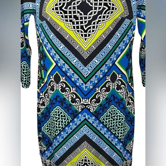 Laundry by Shelli Segal Shift Dress Psychedelic Retro Print Size Small - Picture 5 of 16